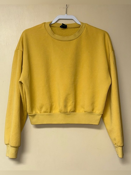 wild fable Tops - Wild Fable Mustard Yellow Crewneck Sweatshirt - Cropped